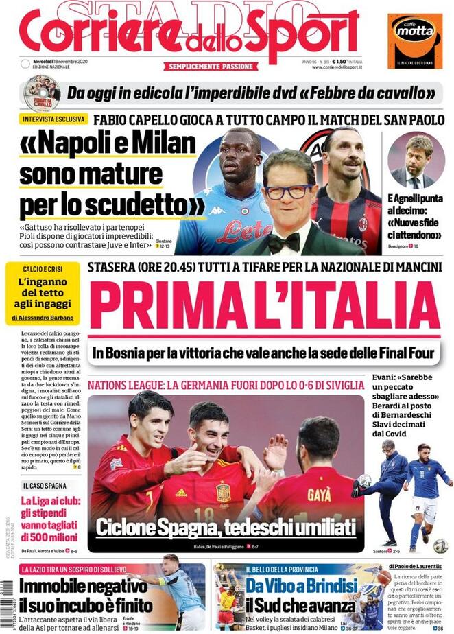 corriere dello sport 2020 11 18 5fb45f92bbff3