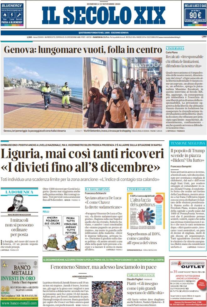 il secolo xix 2020 11 15 5fb0b517b1a43