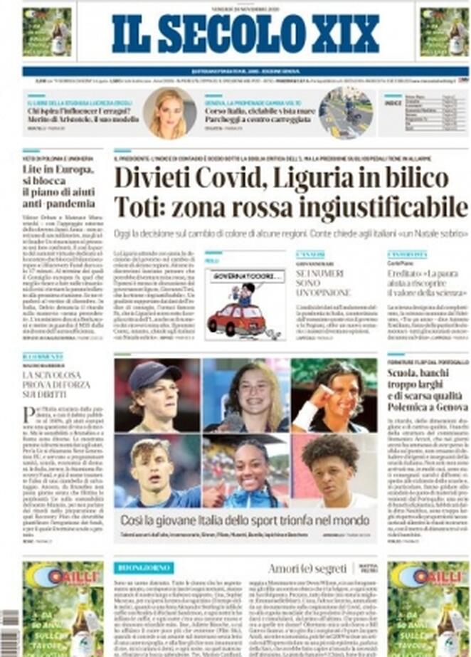il secolo xix 2020 11 20 5fb74f6c68796
