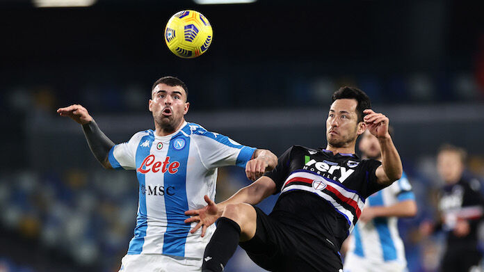 Napoli-Sampdoria serie A petagna napoli