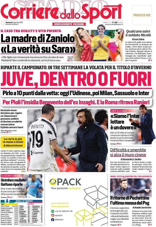 corriere dello sport 2021 01 03 5ff0fd2342d9d