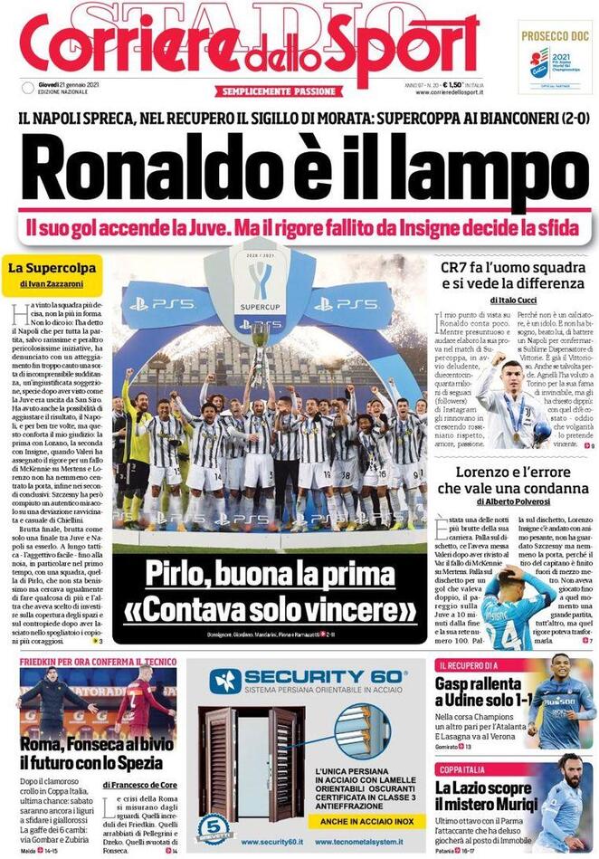 corriere dello sport 2021 01 21 6008be46c66f0