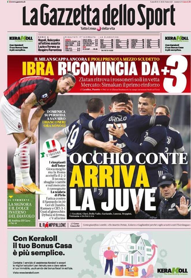 la gazzetta dello sport 2021 01 11 5ffb96943fc92