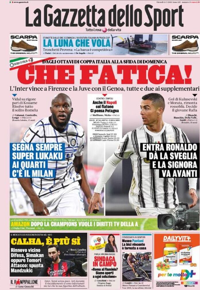 Sampdoria, le Prime Pagine dei Quotidiani Sportivi italiani di oggi