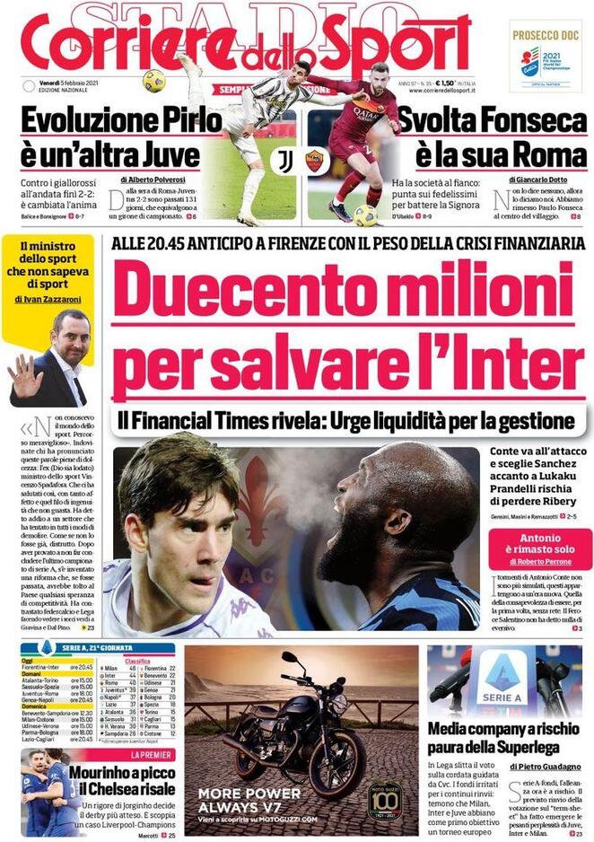 corriere dello sport 2021 02 05 601c80ab29a85