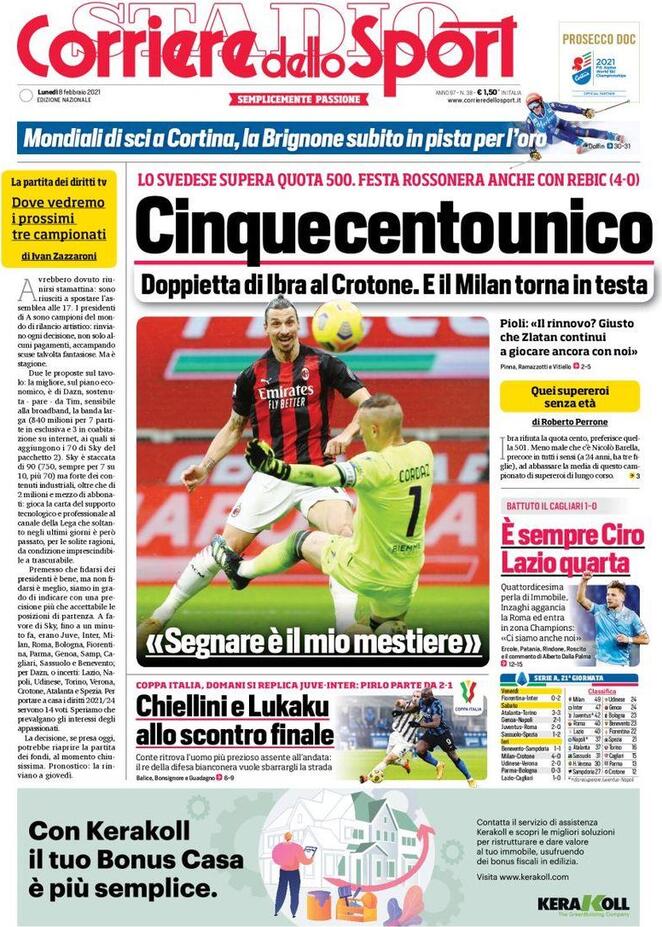 corriere dello sport 2021 02 08 602073aab33b1