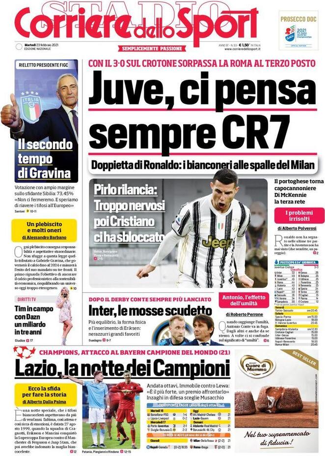 corriere dello sport 2021 02 23 60343d7edd698