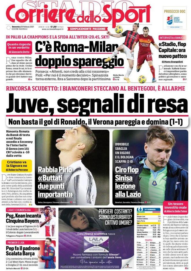 corriere dello sport 2021 02 28 603ad5972a3ff