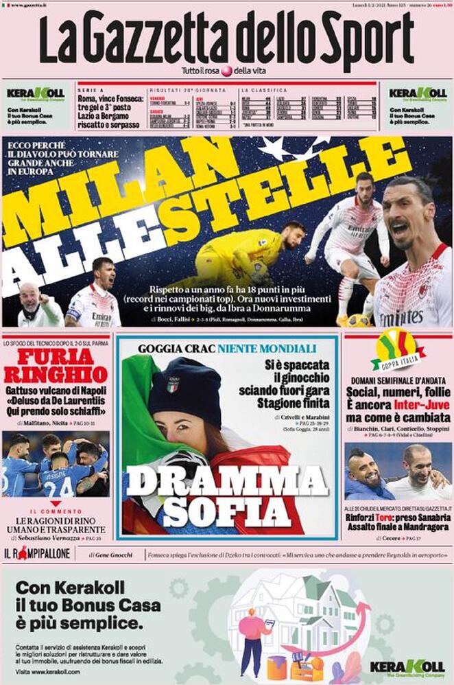 la gazzetta dello sport 2021 02 01 60178d94d0187
