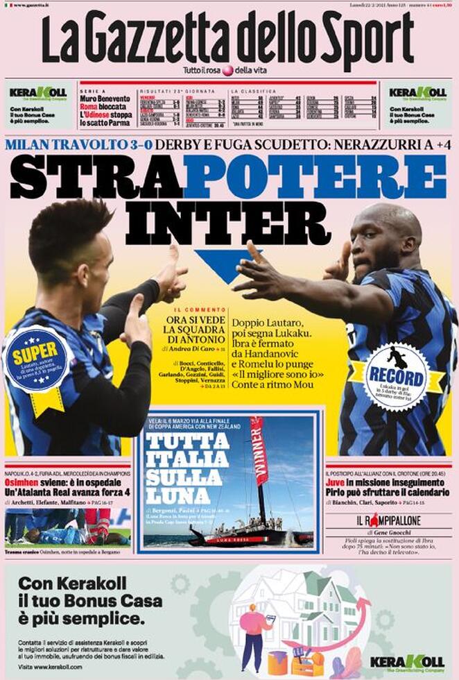 la gazzetta dello sport 2021 02 22 60333cecc5534