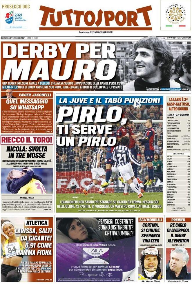 tuttosport 2021 02 21 6031997f8ece7