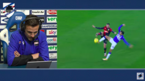 Verre e gli eurogol con la Sampdoria: la telecronaca è speciale – VIDEO