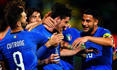 bastoni esultanza italia under 21 marzo 2019