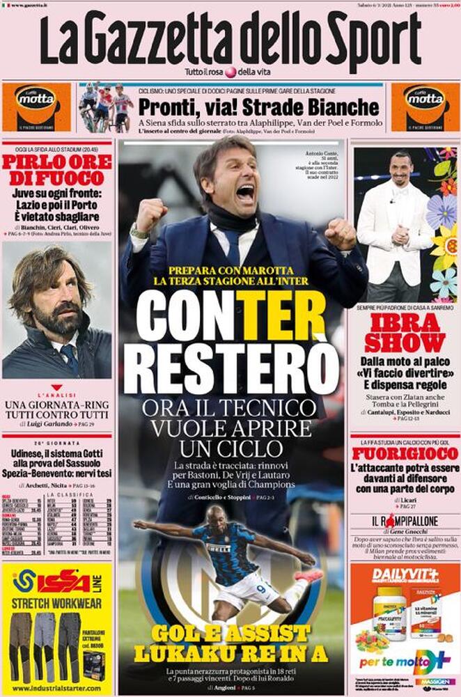 la gazzetta dello sport 2021 03 06 60430ecf1b306