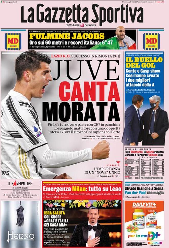 la gazzetta dello sport 2021 03 07 60446dc615785