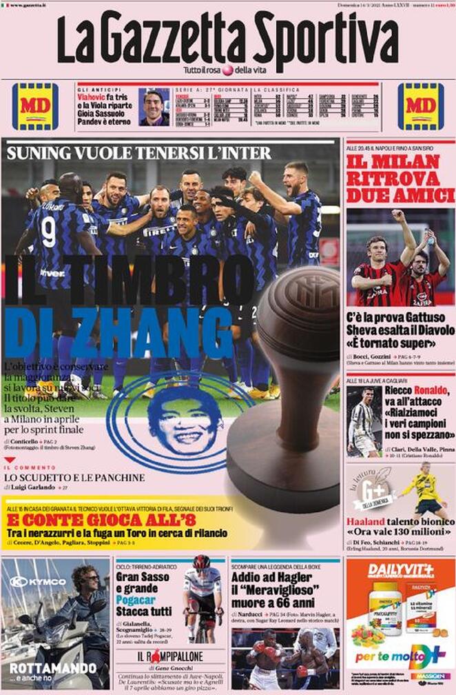 la gazzetta dello sport 2021 03 14 604da147cd4d6