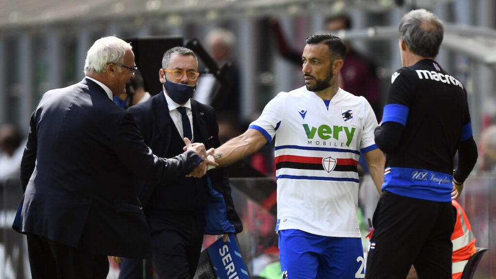 Quagliarella, frecciatina a Ranieri: «Era lui che mi teneva in panchina» 1 Ranieri Quagliarella 2NC3029