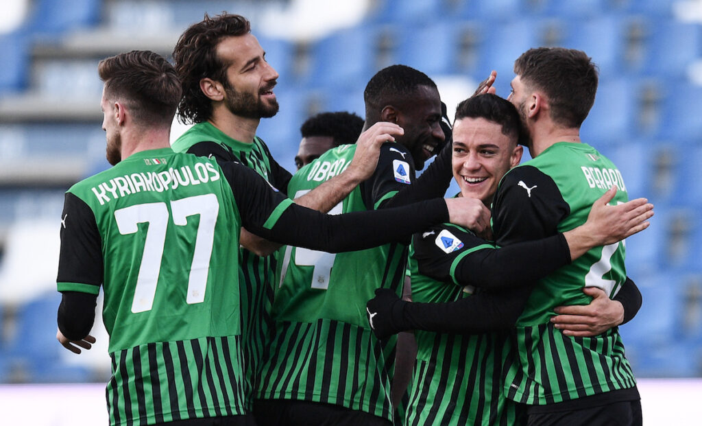 D'Aversa avverte la Sampdoria: solo due squadre meglio del Sassuolo 1 esult gol Berardi PAP 9056