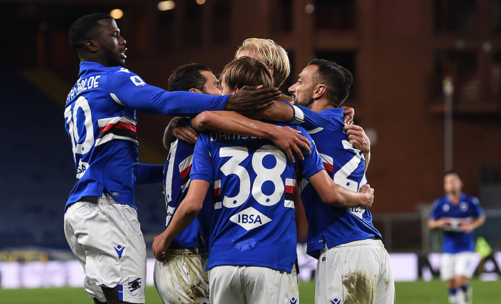Ienca tira le somme: «Stagione lunga e faticosa. Ho dato tutto per la Sampdoria» - FOTO 1 esult gol Damsgaard MG3 8733