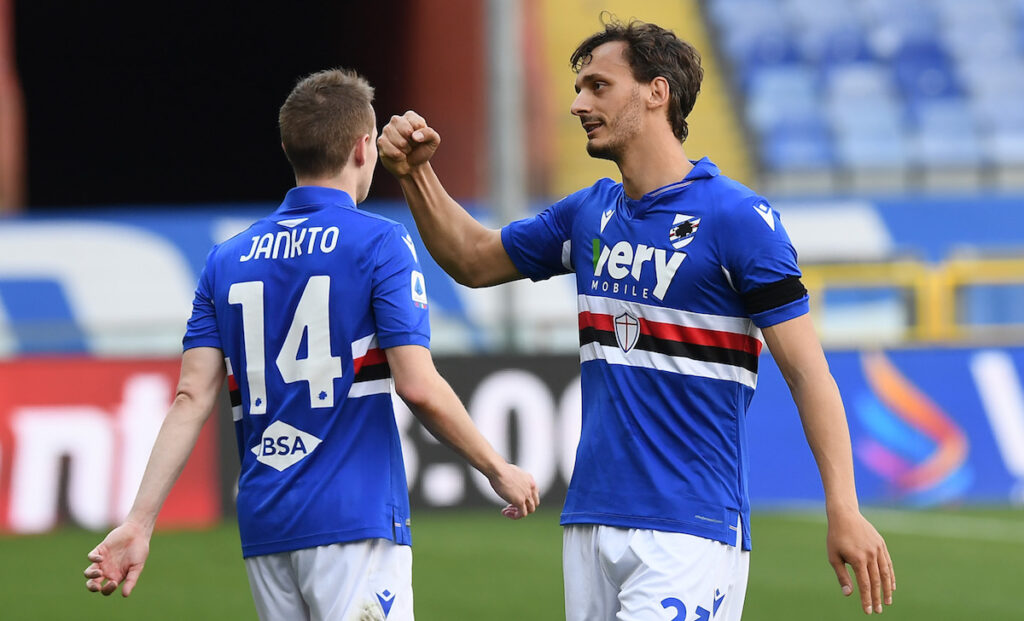 Sky o DAZN? Dove vedere Sassuolo Sampdoria 1 esult gol Gabbiadini MG5 8043