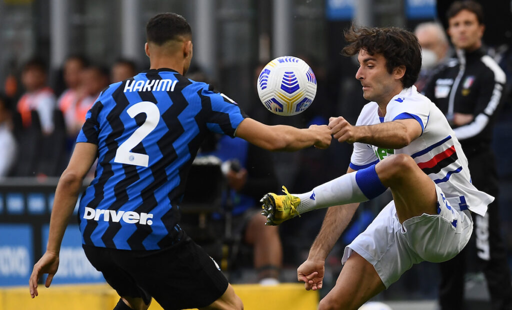 PAGELLE Inter Sampdoria: Keita ci prova, Augello in difficoltà 1 Augello Hakimi MG5 5613
