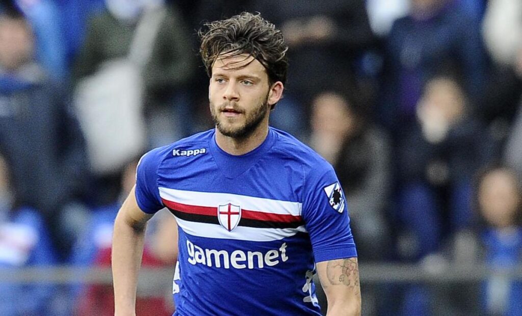 Costa si ritira: «Gol a San Siro con la Sampdoria la ciliegina sulla torta della mia carriera» 1 costa andrea casa sampdoria 2013 azione ifa