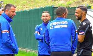 Tra risate e sgambate: il primo giorno in ritiro della Sampdoria – VIDEO