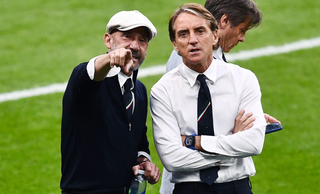 L'Italia di Mancini e Vialli non vola direttamente in Qatar 1 VialliMancini