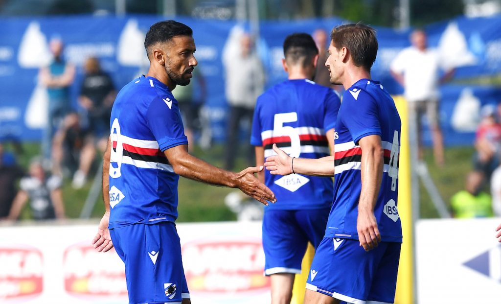Sampdoria, il Milan nel mirino: fissata la ripresa degli allenamenti 1 esult gol Quagliarella MG5 5534