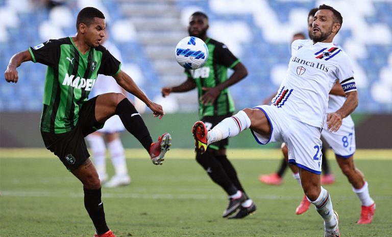Quagliarella sampdoria sassuolo 1