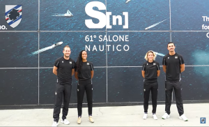 Blucerchiati in visita: la Sampdoria presente al Salone Nautico – VIDEO