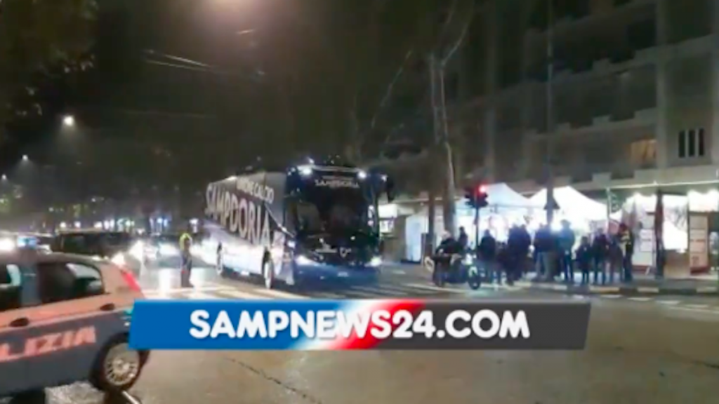 Torino Sampdoria: l'arrivo dei blucerchiati allo stadio - VIDEO 1 Schermata 2021 10 30 alle 19.22.31