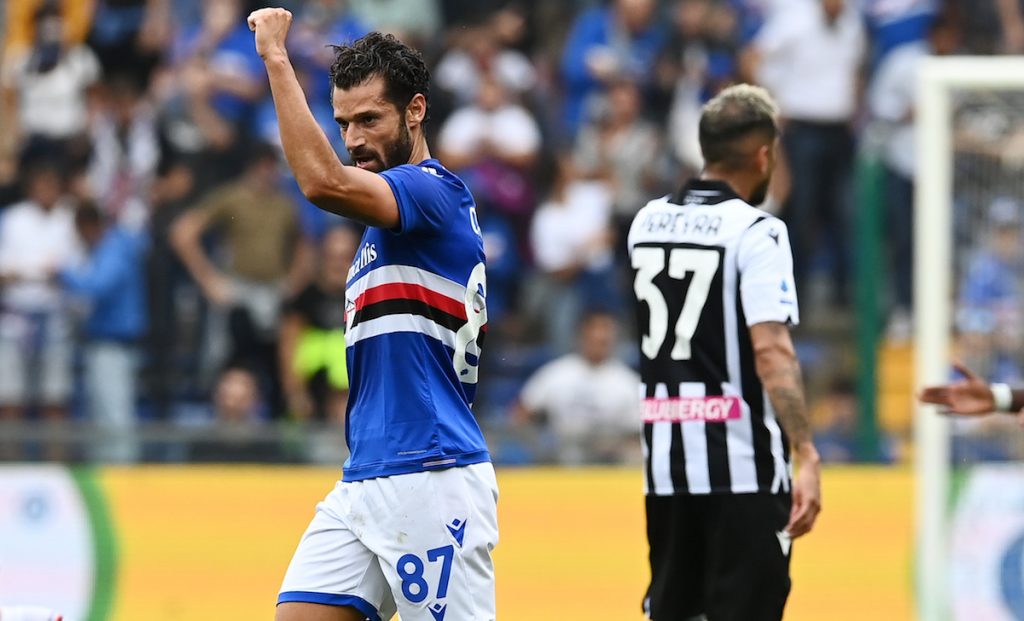 Pronostico Udinese-Sampdoria: le quote del match di Serie A 1 esult gol Candreva MG9 3150