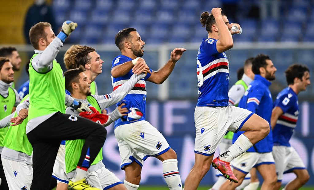 Federico Giampaolo: «Sampdoria? Risultato che vale la salvezza» 1 esultanza 3