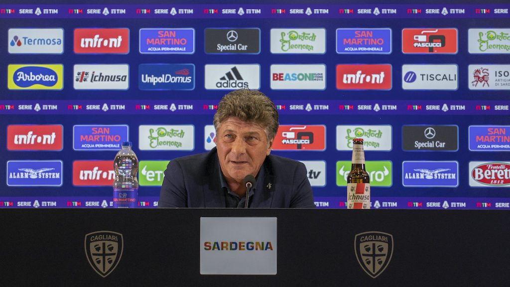 Lotta salvezza, Mazzarri: «Rush finale? Guardo partita per partita» 1 mazzarri conferenza cagliari
