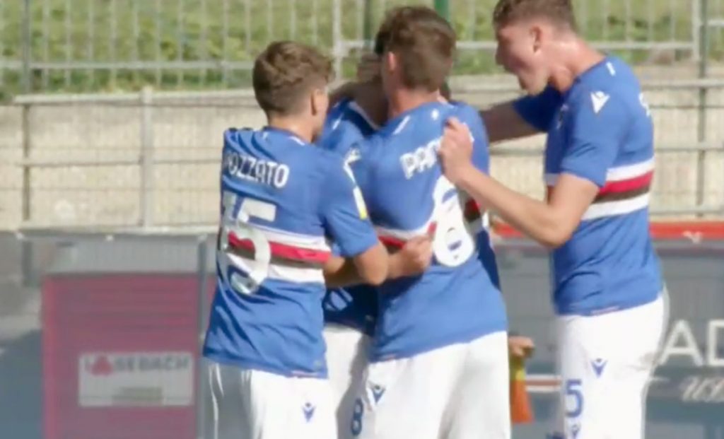 Sampdoria Primavera, Migliardi sale in cattedra: che gol contro il Cagliari 1 migliardiesultanza