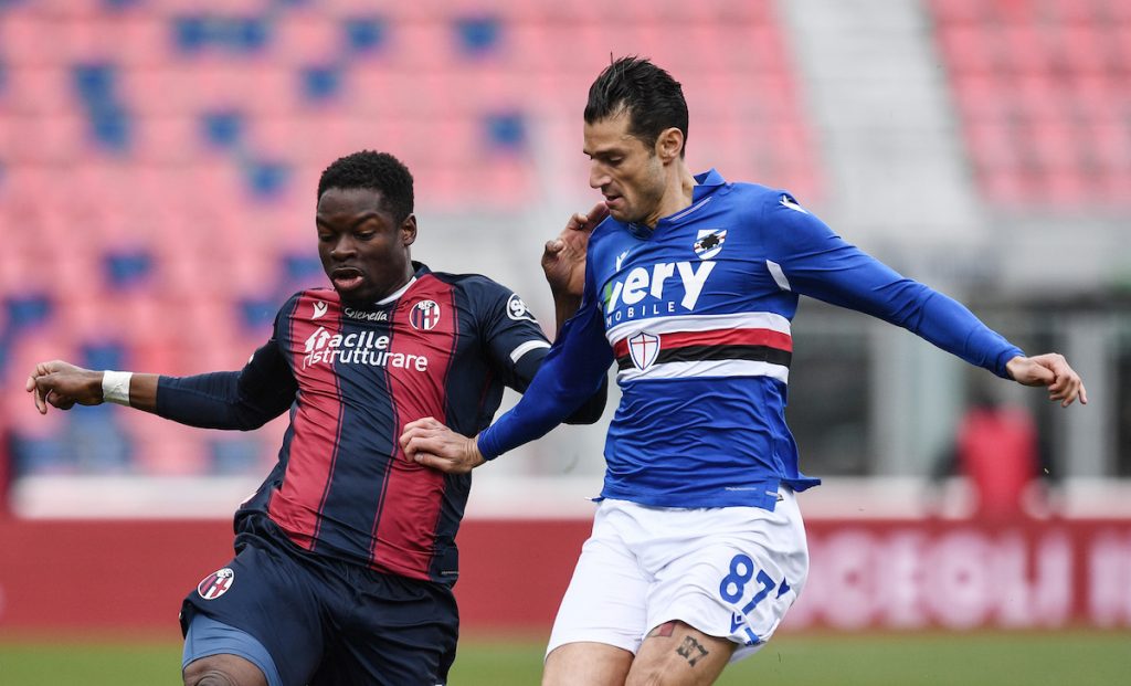 Allenamento Bologna: due rossoblù a parte in vista della Sampdoria 1 Soumaoro Candreva PAP 6823