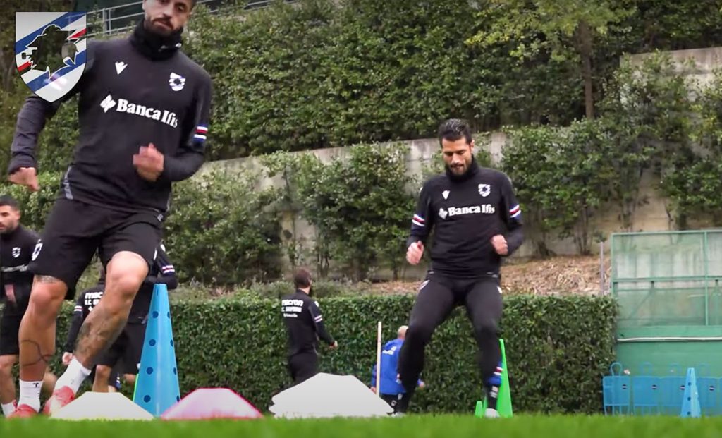 Sampdoria, massima concentrazione: le immagini dall'allenamento - VIDEO 1 allenamento
