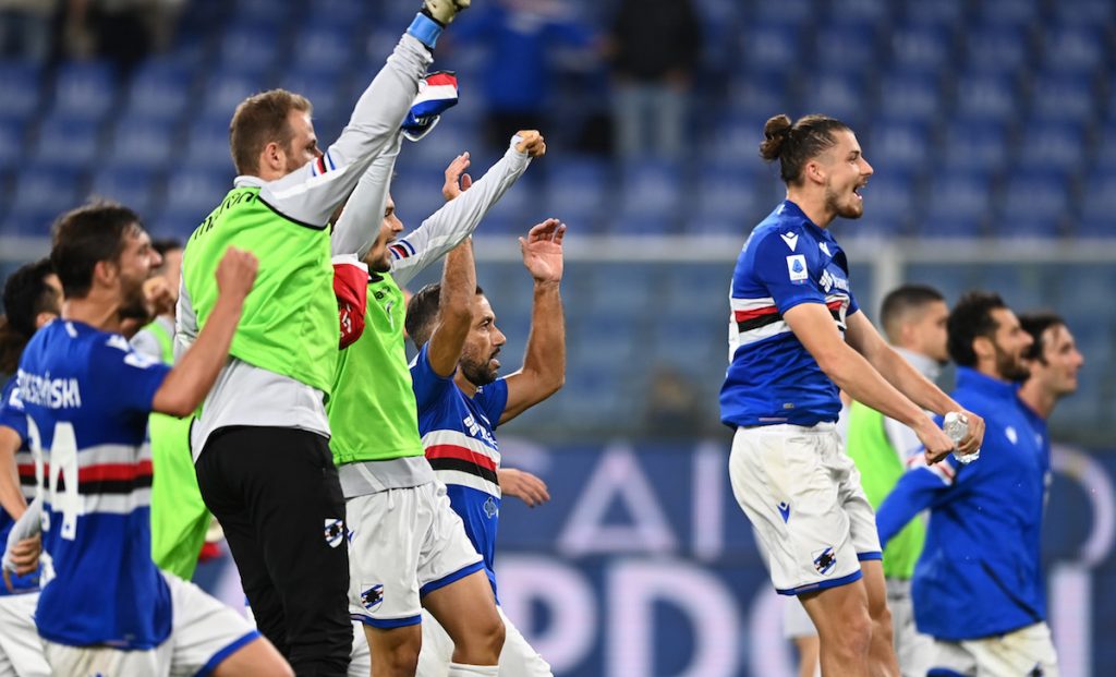 Tour de force per la Sampdoria: tre big match in dieci giorni 1 esult a fine gara Sampdoria MG8 4484