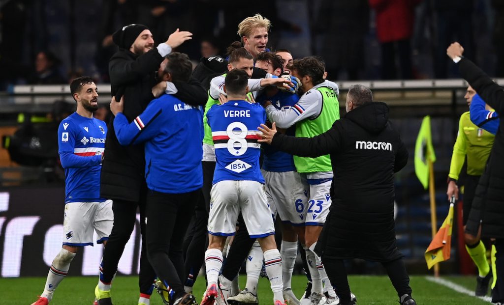 Arresto Ferrero: «Il tifo si stringe attorno alla Sampdoria. I giocatori...» 1 esult gol Ekdal MG8 4428