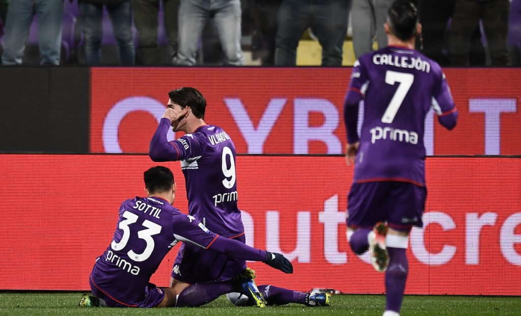 Sampdoria, parla l'ex Lazio: «Blucerchiati a sprazzi, senza continuità» 1 esult gol Vlahovic PAP 6082