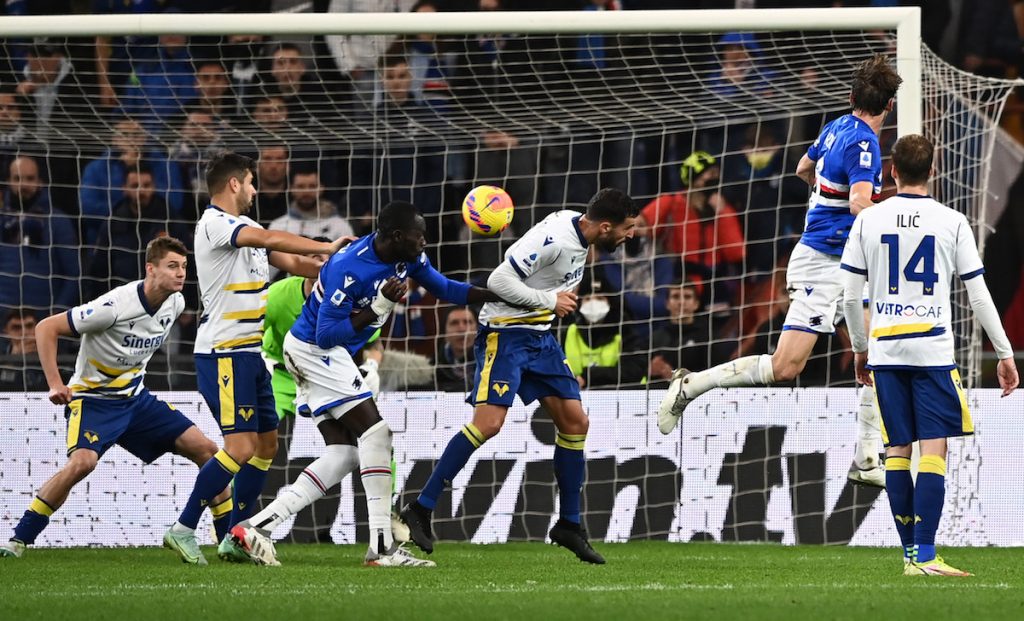 Sampdoria-Verona, Maggioni non sbaglia. La moviola del Corriere dello Sport 1 gol Ekdal MG8 4395