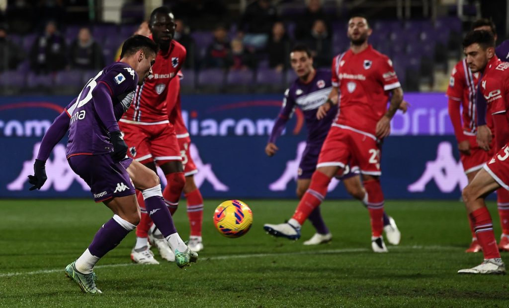 Fiorentina-Sampdoria, Dionisi sicuro. La moviola del Corriere dello Sport 1 gol Sottil TEO 8798