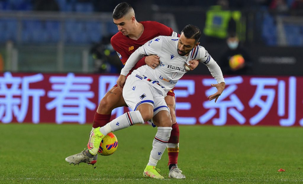Michieli: «Contro la Roma ho visto una bella Sampdoria» 1 Mancini Quagliarella AS1 8406