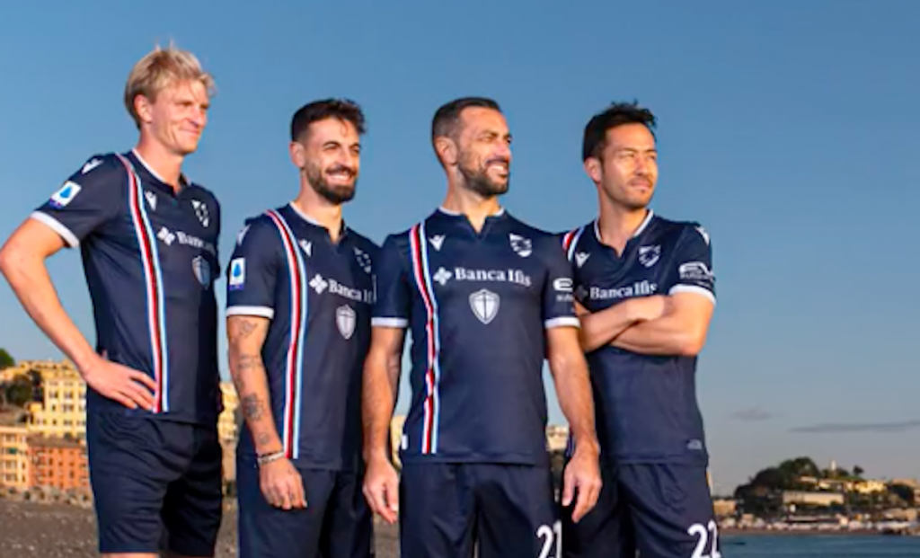 Nuova maglia Sampdoria: le immagini della divisa "green" - FOTO 1 Schermata 2021 12 02 alle 13.11.21