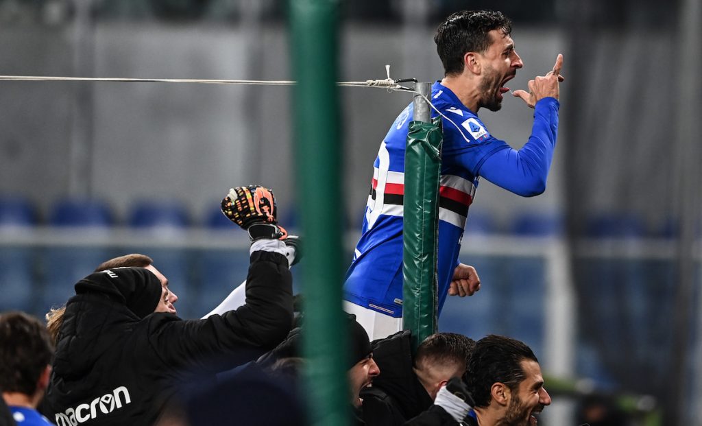 Agente Caputo: «Sampdoria inaspettata. Qualche gol lo ha fatto» 1 esult gol Caputo MG8 4247