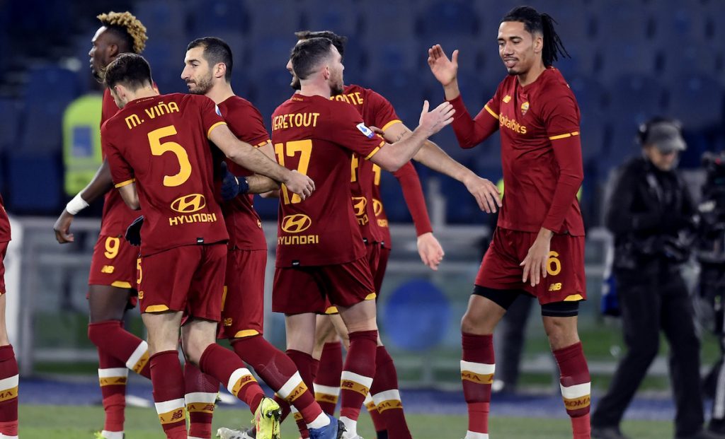La Roma perde pezzi: un assente certo contro la Sampdoria 1 esult gol Smalling ABal21561
