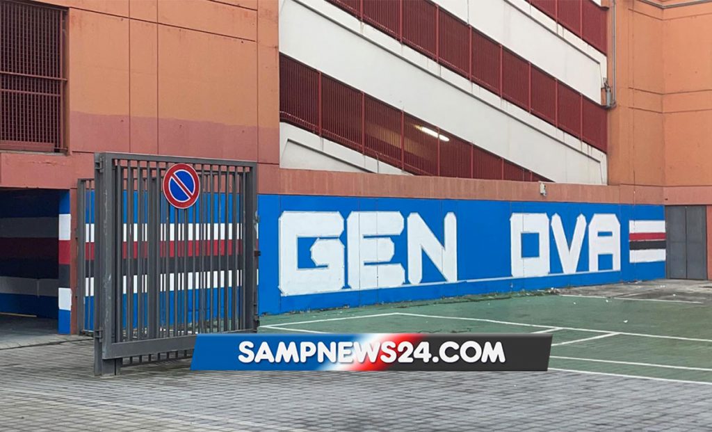 Murales Ferraris, passi avanti lato Sud: spunta la scritta Genova - FOTO 1 murales