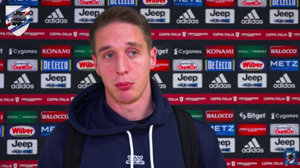 Conti non sta nella pelle: «Spirito di squadra e determinazione. Grande Sampdoria» 1 Schermata 2022 01 19 alle 00.20.36