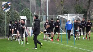 Allenamento Sampdoria: ripresa a Bogliasco verso l’Atalanta